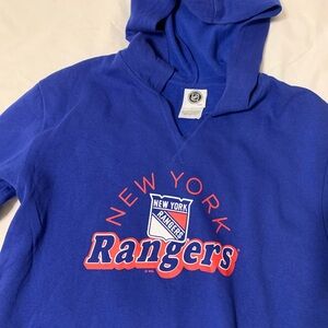 New York Rangers NHL Blue Pullover Hoodie with Official NHL Patch